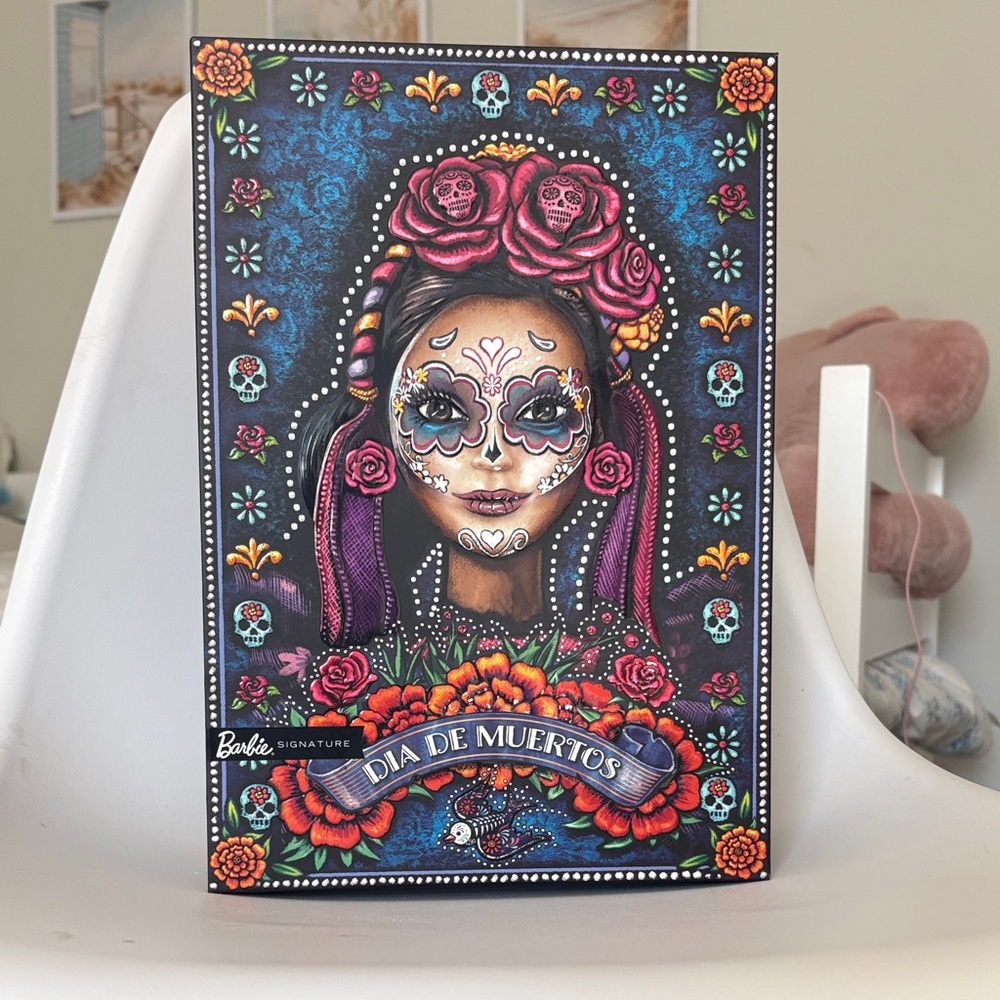 Barbie Signature Dia De Muertos Doll with Pink and Blue Accents